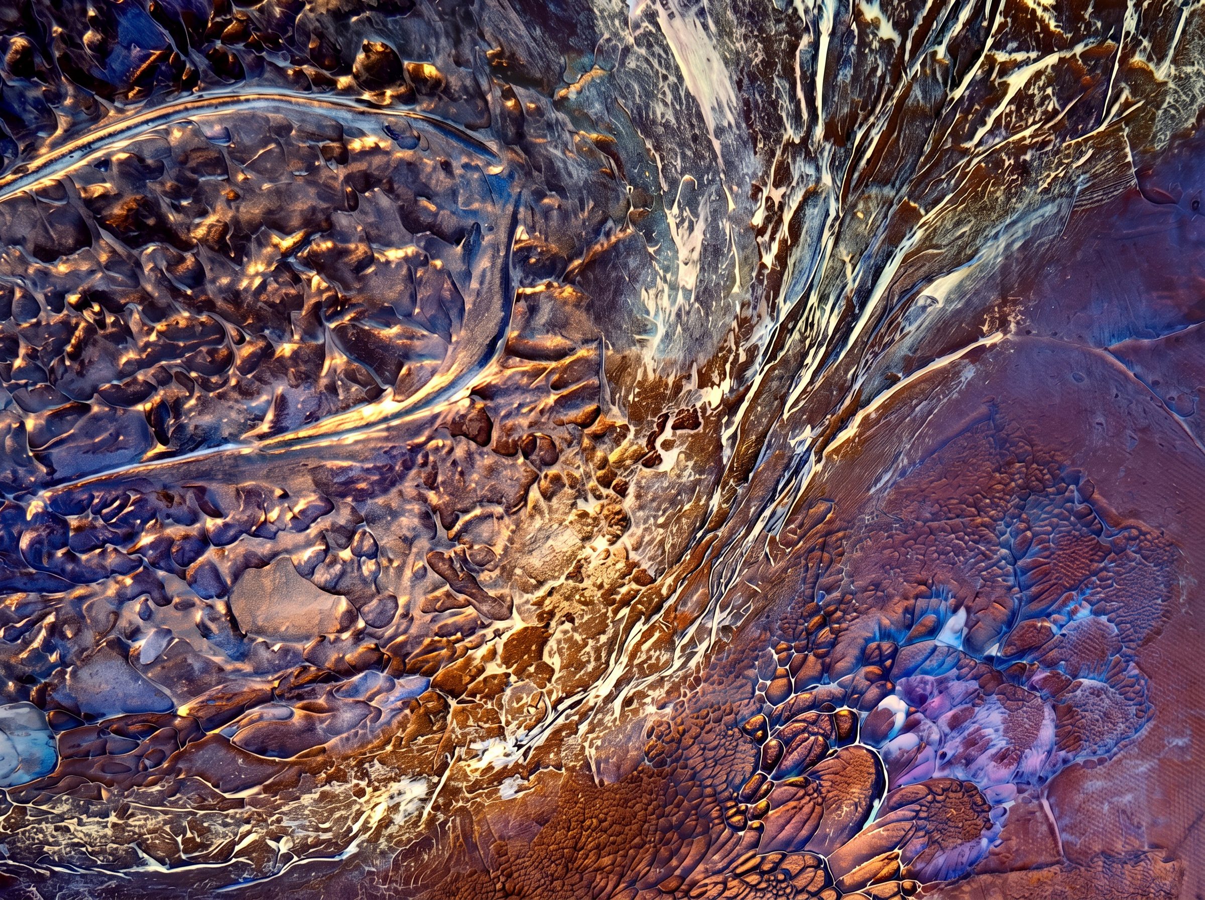 Detail eines abstrakten Werkes von Carolin Klopfer
